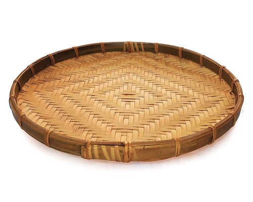 Rattan 3 Piece Set Asian Food Rice Fruit Tray Bowl Traditional Wicker Serving - Picture 2 of 2