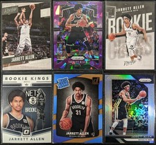 Lot of (6) Jarrett Allen, Including Prizm Purple Ice /149, Donruss/Prestige RCs
