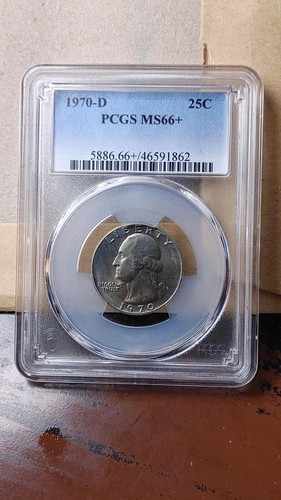 1970 D Washington Quarter Dollar 25C PCGS MS66 + Plus 5132 - Bild 1 von 4