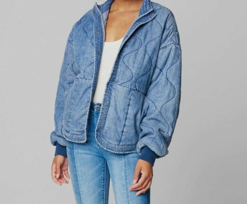 Quilted Denim Jacket Size 