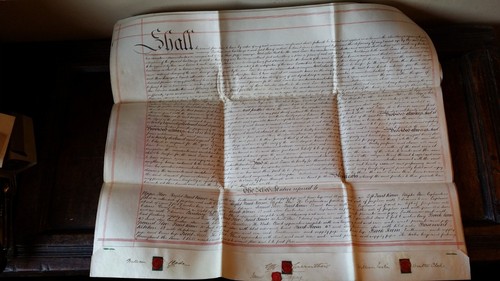 1887 ANTIQUE WAX PAPER INDENTURE - CHARLES STREET FITZROY SQUARE MAYFAIR LONDON - Picture 2 of 15