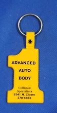Advanced Auto Body Vintage Advertising Keychain