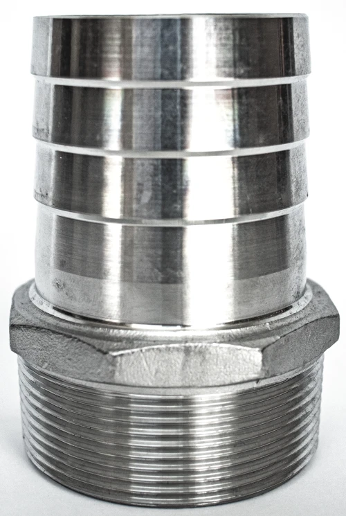 1 1/2" Stainless Steel Hose Barb Fitting - Hose Adapter x Male NPT 1.5" SS316 - Image 4 of 4