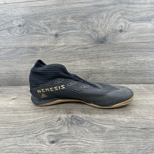Adidas Nemeziz 19.3 Men's Indoor Soccer Shoe Size 11 Black Gum F34413 - Picture 4 of 9