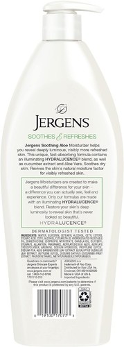 Jergens Soothing Aloe Vera Moisturizer 621 ml UK seller - Picture 4 of 6