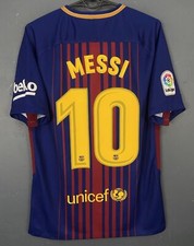 MEN MESSI 10 FC BARCELONA 2017/2018 FOOTBALL SOCCER SHIRT JERSEY MAILLOT SIZE S