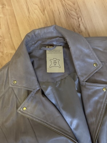 Gerry Weber Lederjacke Nappa Echtleder grau Gr. 42 NEU mit Etikett - Bild 2 von 5