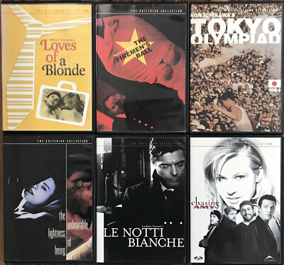 Criterion collection dvd - notti blanche Firemen Loves Blonde Unbearable Tokyo 