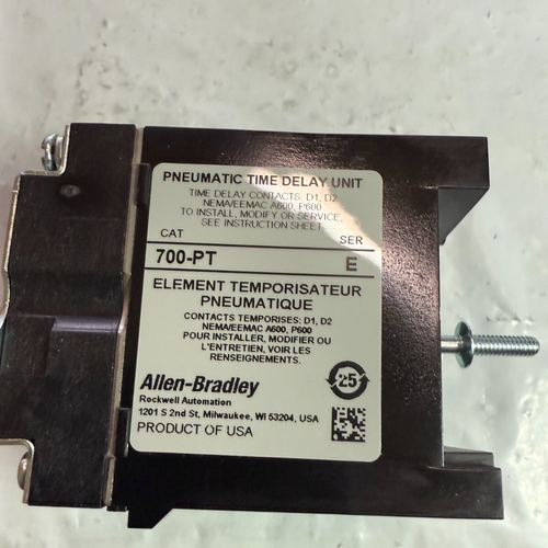 NEW Allen Bradley 700-PT Ser. E. Time-Delay Attachment NEW IN BOX - Picture 2 of 3