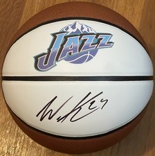 Walker Kessler Signed Autographed Utah Jazz Logo Basketball JSA COA
