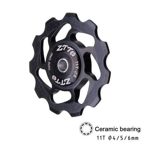 11T MTB Bicycle Rear Derailleur Jockey Wheel Ceramic Bearing Pulley CNC Road - Picture 26 of 31
