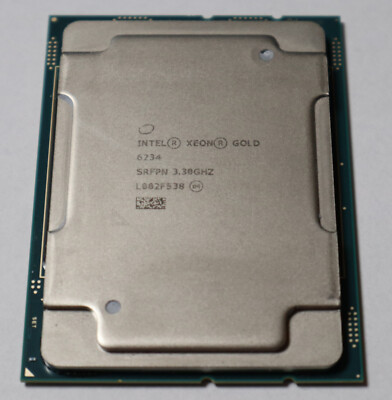 Intel Xeon Gold 6234 8-Core 8x 3.30GHz 24.75MB Cache 3647 130W TDP SRFPN