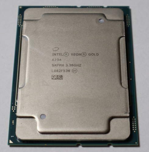 Intel Xeon Gold 6234 8-Core 8x 3.30 GHz 24.75 MB Cache 3647 130W TDP SRFPN