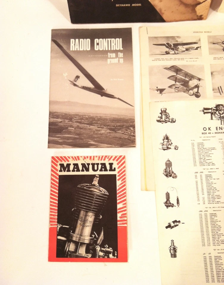 Vintage 1960’s Group Of Model Airplane Catalog Brochure OK Enya Cyclone Engine - Image 4 of 4