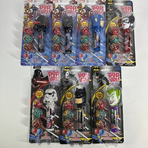 Marvel/DC Comics Pop Ups LOLLIPOP Sealed - Batman, Joker, Venom, and more! New!