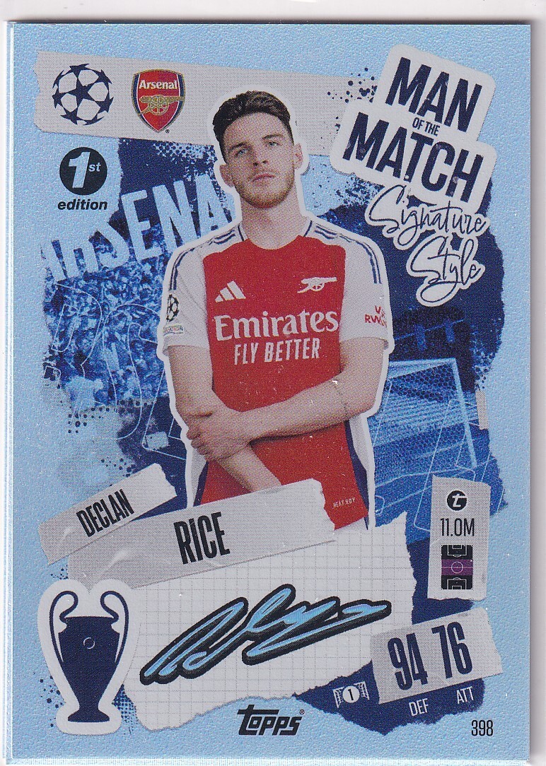 超希少】世界4枚限定デクラン・ライス直筆サインカードアーセナル