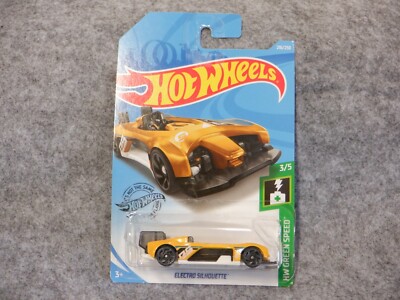 Hot Wheels - Green Speed Electro Silhouette - New Sealed On Card