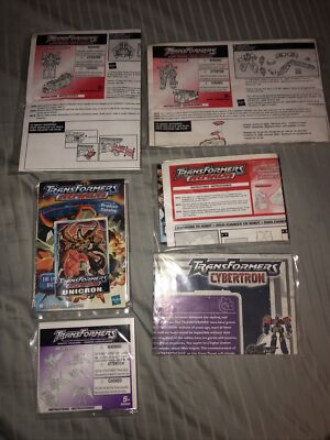 Transformers Lot of 6 Instruction Manual Cybertron Megatron Armada Prime Magnus