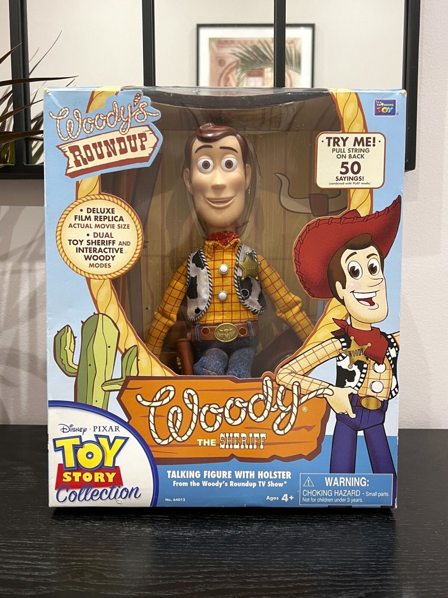 Toy Story Collection Woody WHITE LOGO 2010 Boxed Complete Thinkway