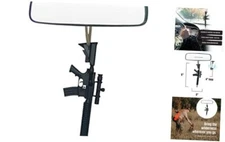 AR-15 Rearview Mirror Decoration for Hunting & Firearms Enthusiasts - Hanging