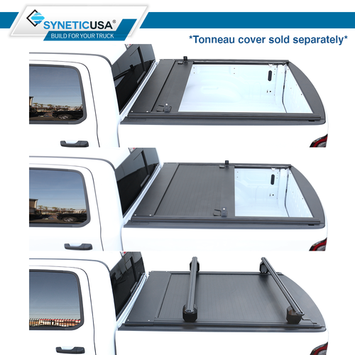 Syneticusa HD Adjustable Crossbar Truck Bed Rack Towers Heavy Duty Fit Tundra - Foto 3 di 5