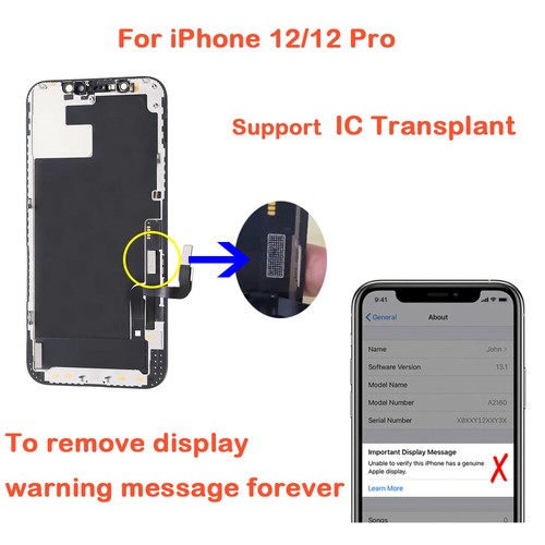 Pantalla LCD para iPhone 12 Pro | Repuesto de montaje de marco digitalizador de pantalla táctil - Imagen 2 de 6