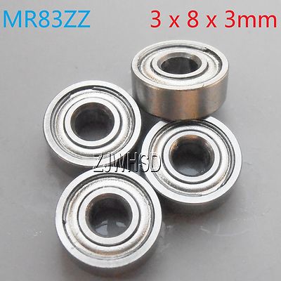 4pcs MR83zz Sealed Bearing 3 x 8 x 3 mm for TAMIYA TRAXXAS ALIGN