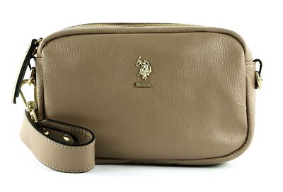 U.S. POLO ASSN. Arlington Crossbody Umhängetasche Tasche Taupe hellbraun Neu
