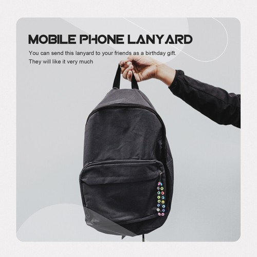 Handy Kette Fräulein Telefonzubehör Charme Schlüsselband Mit Bösem Blick - Zdjęcie 6 z 12