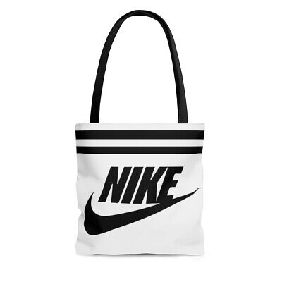 Nike Women&#039;s White &amp; Black Tote Bag-Travel Bag-Gift for Her-Birthday Gift eBay