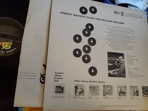 Johnny Maddox Plays The Million Sellers Dot DLP 25122 Stereophonic LP VINYL NM - Picture 2 of 4