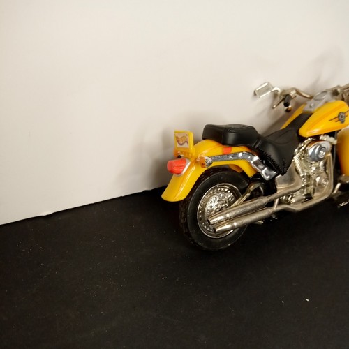 2001 Hot Wheels Harley Davidson Fat Boy Plastic Motorcycle - Picture 7 of 10