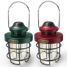 Vintage Retro Outdoor Camping Light LED Lamp Table Night Lantern Tent Dimming