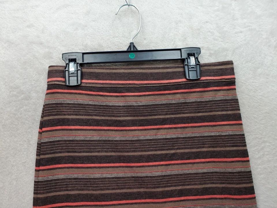 Женские прямые юбки и юбки-карандаши Free People маленькие коричневые в полоску эластичные на талии - Изображение 4 из 4