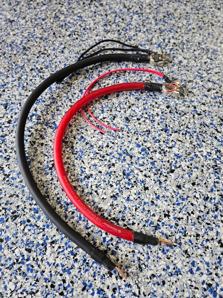 Juego de cables de batería Datsun 70-83 240Z 260Z 280Z ZX Performance 1/0 G con terminales Foto 4 de 4