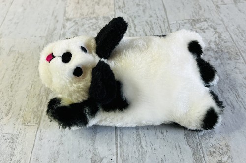 Vintage 1997 DOTTIE Plush Black White Dog Pillow Buddies Babies Crown 6” - Picture 4 of 7