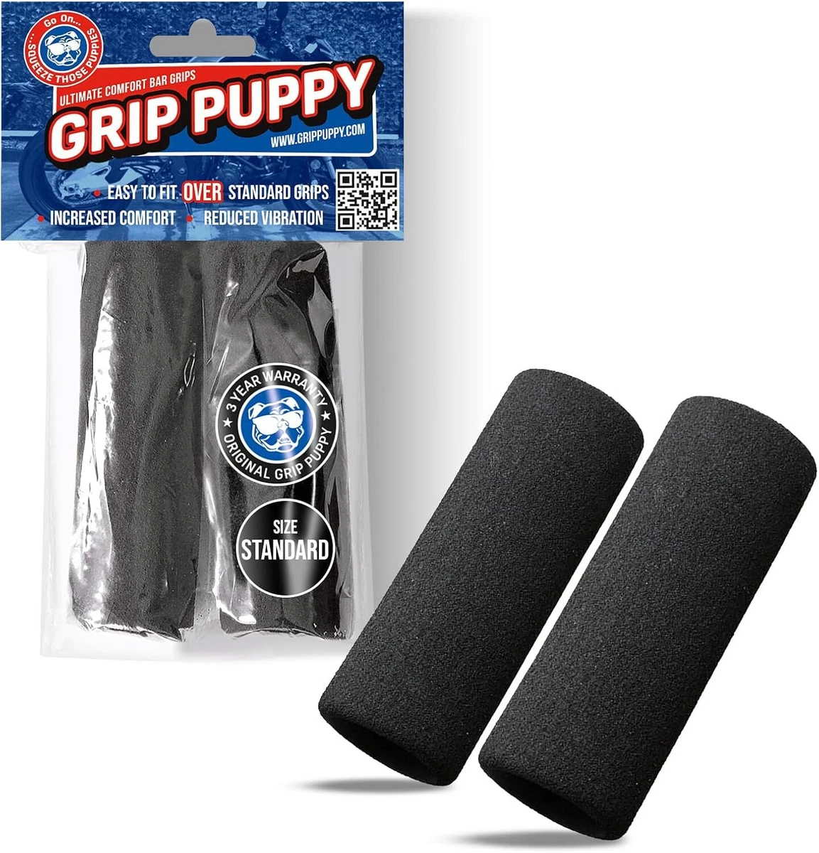 Pair Of Drilled Soft Grips 120mm – Black RAM Super Soft – Fits Honda SH300 – Made In Italy