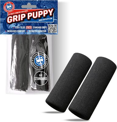 Grip Puppies Universal Fit Motorrad Griff Abdeckung 5 Zoll (12,7 cm) schwarz Paar