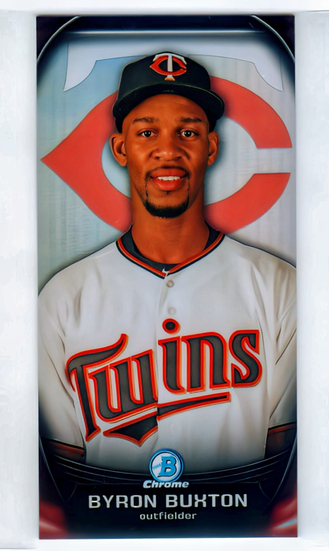 BYRON BUXTON 2015 Bowman Chrome Prospect Profiles Minis #PP1 Refractor