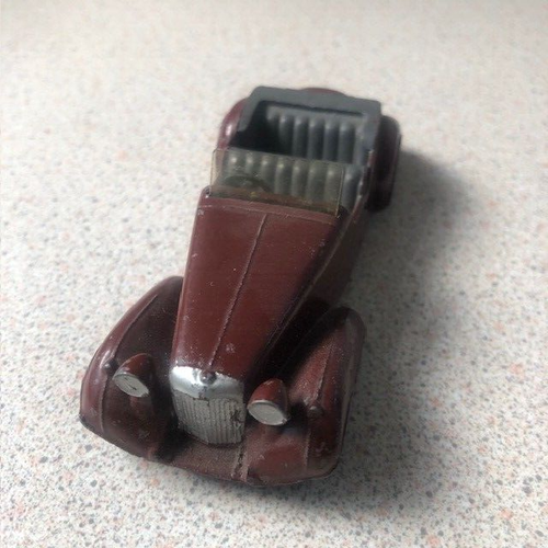 Dinky Toys Meccano dark red Alvis Sports Tourer Original Good condition.