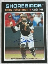 Adley Rutschman 2020 Topps Heritage Minors Autograph Auto 50/50 1/1