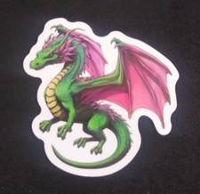 Colorful Mystical Guardian Dragon Sticker 2" AV 