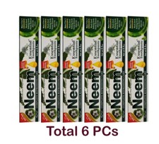 6 Tube NEEM Toothpaste 5 in 1 Essential Palace 100 Fluoride Free,Vegetable Base