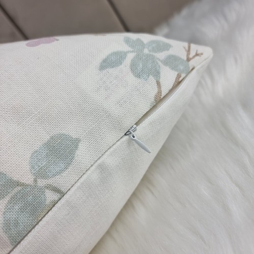 18" x 18" Laura Ashley Wisteria Fabric Handmade Cushion Cover Duck Egg Floral - Picture 8 of 8