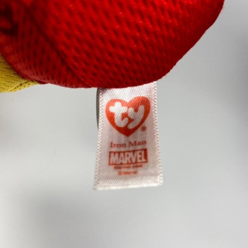 6" Ty Marvel Iron Man Beanie Baby Plush - Picture 5 of 5