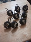 8 PCS Realtree Bronze Rustproof Antique Decorative Shower Curtain Ring Holders