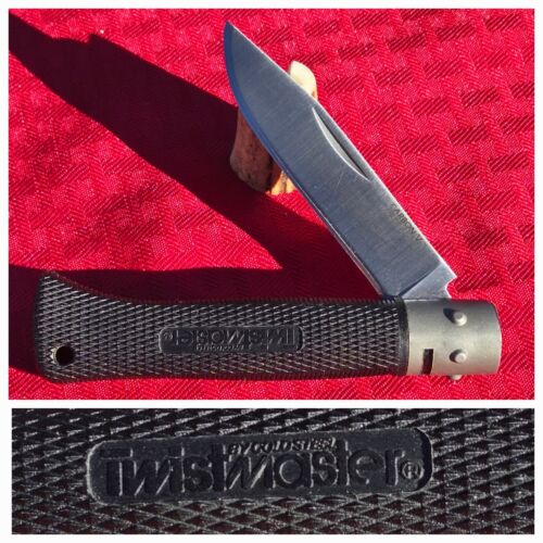 COLD STEEL Medium Folding Twistmaster Drop Point Knife Carbon V USA EXC