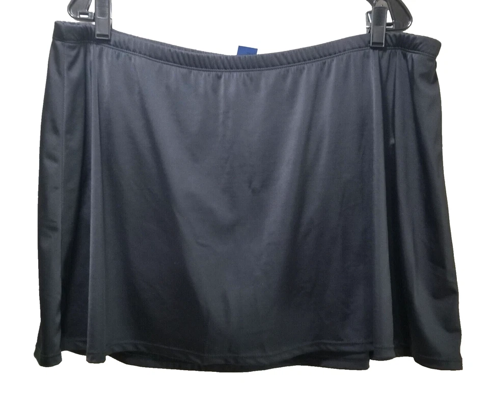 Trajes de baño para todos los 24 Tankini púrpura camiseta sin mangas negra lisa falda de baño falda de baño Foto 4 de 4