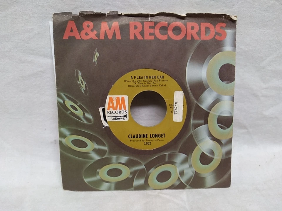 Claudine Longet Am I Blue / A Flea In Her Ear 45 RPM A&M Records 1002 1968 - Image 4 of 4