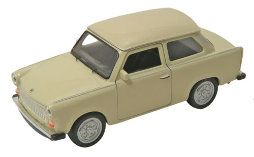 Modellino auto Trabant 601 beige Ostalgie Trabi circa 11 cm merce nuova di Welly - Foto 5 di 5